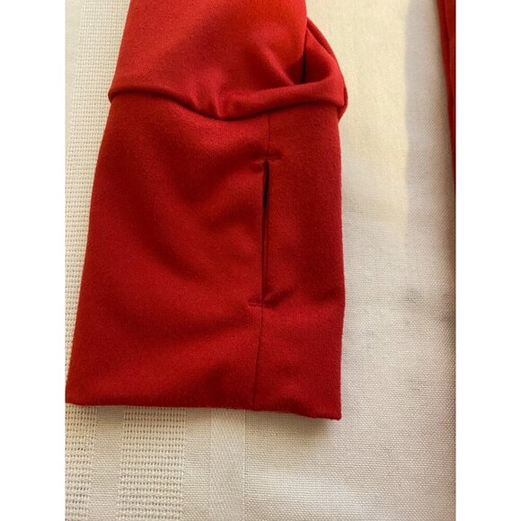 Arkansas Razorbacks Crable Red Cowl Neck Jacket Long Sleeve Pullover Top Sporty - Picture 10 of 10